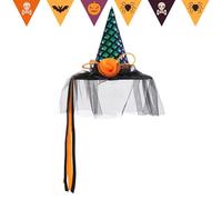 Cappello per costume da , con tesa di Halloween, cono, classico, per bambini e adulti, decorazione per feste in giardino, servizi fotografici, casa, scuola, pub, spettacoli, celebrazioni, abiti