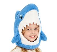 Cappello per costume da pesce cartone animato traspirante copricapo | Maschera con cappello da squalo per ragazzi e ragazze, per famiglie, drammi, fotografie, feste, cosplay, carnevale, adulti
