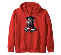 Cappello per diploma di cane mastino napoletano laureato proprietario Felpa con Cappuccio