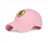 Cappello per Ferrari, Ad Asciugatura Rapida Traspirante Outdoor Berretto Corsa Unisex Adulto,Pink