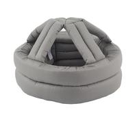 Cappello per il casco di sicurezza per la protezione dall'alto elder, tappo a testa di cotone regolabile con spugna elastica elevata per la prevenzione degli infortuni senior, (Light gray lace-up)