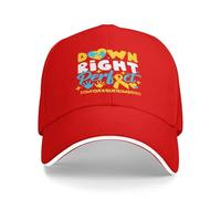 Cappello per la sensibilizzazione sulla sindrome di Down, Rock Your Socks, Nastro Blu e Giallo, Cappellino da Baseball per la