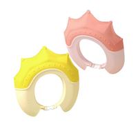 Cappello per Lavare Chioma in Silicone per Bambini Coroncina | 2 Pezzi, e Amico della Pelle, Forma Corona, per Bagno e Taglio dei Chioma