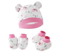 Cappello Per Neonato Guanti E Calzini Antigraffio Set Copricapo In Cotone Guanti Anti-graffio E Coprigambe Ragazzi Ragazze Accessori Abbigliamento Bambini