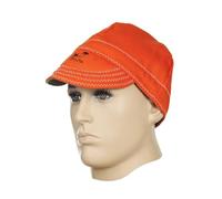 Cappello per saldatore in tessuto, ignifugo, 59 cm, arancione