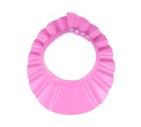 Cappello per Shampoo e Bagnetto Regolabile per Ragazzo Ragazza Rosa | EVA Leggero, Mantiene Viso e Occhi Liberi Dai Chioma, per Bagnetto e Taglio, Non Si Indurisce Facilmente