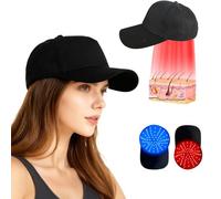 Cappello per Terapia con Luce Rossa e Blu e Massaggio Vibrante, 120 LED a 470nm/660nm/850nm per il Benessere dei Capelli, Dotato di Chip 3-in-1 ad Alta Efficienza e Interruttore con 5 Modalità