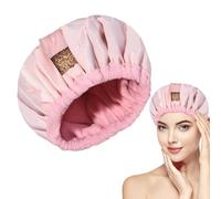 Cappello per vapore per condizionamento profondo ai semi di lino 27 cm | Trattamento per capelli riscaldato microonde Microfibra Cotone Nylon | Terapia di evaporazione Accessorio per la cura dei capel