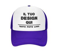 Cappello Personalizzato Visiera Cappellini Personalizzati Berretto Personalizzato con Foto/Logo/Text Traspirante Cappellino Trucker Personalizzabile Evento Aziendale Cerimonia Laurea Team Building