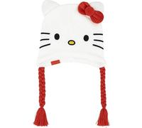 Cappello Peruviano Hello Kitty Ragazzi e Ragazze Inverno con Orecchini, Morbido e Caldo - Cappello Hello Kitty Protezione Fredda e Vento