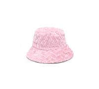 cappello pescatore bucket da donna pile pelliccia sintetica rosa caldo c173