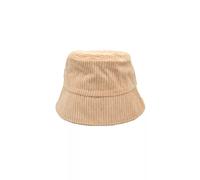 cappello pescatore bucket da donna pile velluto sintetica beige coste c163