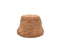 cappello pescatore bucket da donna pile velluto sintetica marrone coste c163