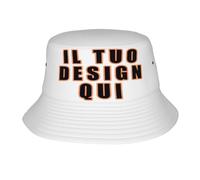 Cappello Pescatore Personalizzata Cappello Personalizzato Uomo e Donna - Design con Logo, Testo o Foto - Cappello Safari Impermeabile, Perfetto per Estate, Cappello Trekking e Pesca