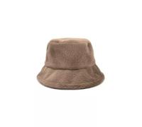 Cappello pescatore pile invernale donna tesa larga marrone morbido donna c108