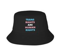 Cappello Pescatore Trans Rights Human Cappellino A Secchiello Estivo | Cappello Pescatore Pieghevole Moda Bucket Hat Per Vacanza Sport Esterno Cappelli Ripiegabili