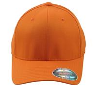 Cappello Piatto Arancione Yupoong Flex Fit Piccolo Medio Da Uomo