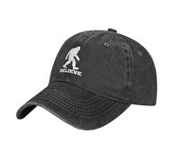 Cappello Piatto Believe Sasquatch Bigfoot Baseball Cappelli Casuale Trucker Cappello Regolabile Cappelli Visiera per Estivo Esterna Sport