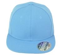 Cappello Piatto Semplice Stretch Solido Zephyr Blu Cielo Flex Fit Piccolo S