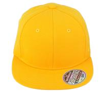 Cappello Piatto Semplice Stretch Solido Zephyr Giallo Flex Fit Per Bambini