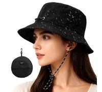 Cappello pieghevole impermeabile per esterni, Cappello da Pescatore Unisex Impermeabile con Protezione UV, Pescatore Pieghevole, Design con coulisse regolabile antivento, per la pesca e l'alpinismo