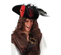 CAPPELLO PIRATA OAK CON BANDANA ROSSA
