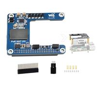 Cappello PoE compatibile con Raspberry Pi 5/Compute Module 5, Power Over Ethernet HAT 5V 5A Output, 802.3af/at standard di rete, alimentatore isolato in modalità commutata, supporto custodia Pi5 e