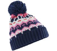 Cappello Pompom In Maglia Riciclato Cuffia Sci Retro Beechfield