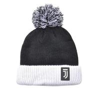 Cappello Ponpon Bicolore con Logo Juventus Applicato in Gomma. Prodotto Ufficiale Juventus 131413