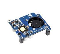 Cappello Power Over Ethernet (D) compatibile con Raspberry Pi 3B+/4B 802.3af, compatibile con case ufficiali, ventola di raffreddamento attiva ad alta velocità integrata