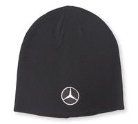Cappello primaverile unisex nero lavorato a maglia MERCEDES