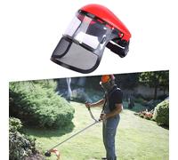 Cappello protettivo per visiera con visiera per sega a catena per Red