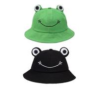 Cappello Rana 2 Pezzi, Cappello Animale Cartone Animato, Cappello Da Sole, Cappello Da Pescatore Carino, Cappello Da Pesca, Cappello Da Esterno Pieghevole, Cappello Da Sole Da Donna
