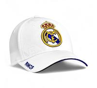 Cappello Real Madrid Ufficiale Cappellino Berretto Bianco