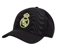 Cappello Real Madrid Ufficiale Modello Nero Giallo. Berretto Blancos. Unisex Taglia Adulto Ragazzo.