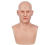 Cappello realistico della copertura della testa del vecchio uomo, maschera di Halloween realistica copricapo vecchio uomo, maschera in lattice viso finto vecchio maschera copricapo vecchio uomo