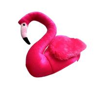 Cappello realistico in peluche con orecchie di animale, elastico, morbido, per cosplay, Halloween, feste in costume in famiglia, feste e accessori fotografici, cappello da fenicottero