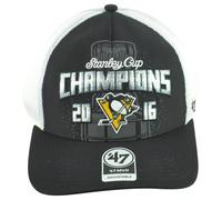 Cappello Regolabile Trucker Mesh NHL '47 Brand Pittsburgh Penguins Campioni 2016