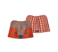 Cappello reversibile per bambini Patagonia Baby Animal Friends Beanie (Beanie Fox: Henna Brown) 6M