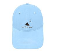 Cappello Ricamo Caffè Modello Lingua Baseball Cap Moda Tutti I Piccoli Cappelli Yoga per Uomo, blu cielo, Taglia unica