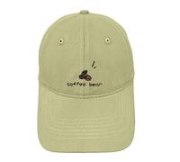 Cappello Ricamo Caffè Modello Lingua Baseball Cap Moda Tutti I Piccoli Cappelli Yoga per Uomo, Verde chiaro, Taglia unica