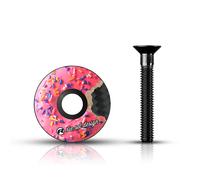 Riesel Design® - Tappo per Attacco Manubrio 1x incl. Vite in Alluminio per Bici da Strada, ciclocross e Mountain Bike/Tappo per Attacco Manubrio e Serie sterzo per Forcella con Attacco da 1 1/8''