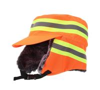 Cappello riflettente ad alta visibilità, invernale, caldo, da lavoro, foderato