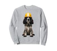 Cappello rigido giallo per cani Springer Spaniel inglese Felpa