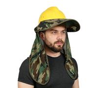 Cappello rigido parasole in rete traspirante, resistente ai raggi UV | Casco protezione per il collo del sole per uomo donna testa spalla collo spalla ciclismo pesca cantieri lavoro