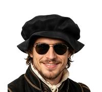 Cappello Rinascimentale Maschile - Morbido Berretto In Stile Vintage,Il Berretto Medievale Tudor con Cuffia Bonnet | Adatto Come Costume A Uomo E Donna, Per Cosplay, Halloween, Festa, Party E Vacanza