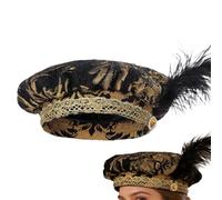 Cappello Rinascimento - Ornamento per la testa del costume cosplay di Renessance | Cappello da uomo Cappello Tudor Costume con, per l'esibizione del mercato del matrimonio Festa in maschera