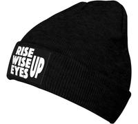 Cappello Rise Up Wise Up da Uomo e da Donna, alla Moda, con Teschio, Lavorato a Maglia, per attività all'aperto, Invernale, c