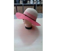 cappello rosa elegante cerimonia taglia unica paglia hat cocktail donna mare