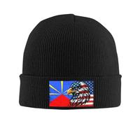 Cappello Running America And Reunion Island Reunion Islanders Eagle Flag Leggero Berretto Corsa Elastico Cuffed Beanie per Ciclismo Autunno Inverno